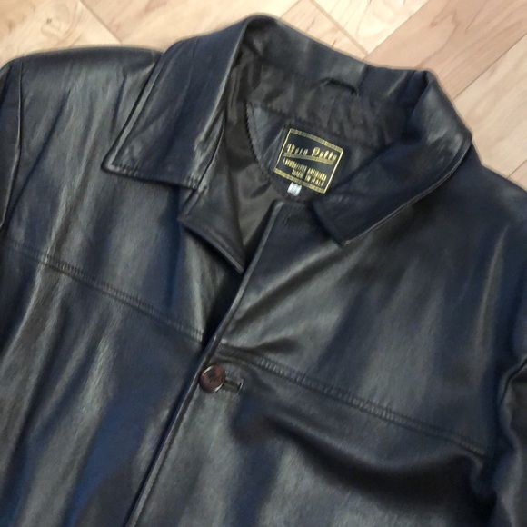 MEN’s AUTHENTIC ITALIAN made LEATHER Jacket European Size 54 - Picture 6 of 13